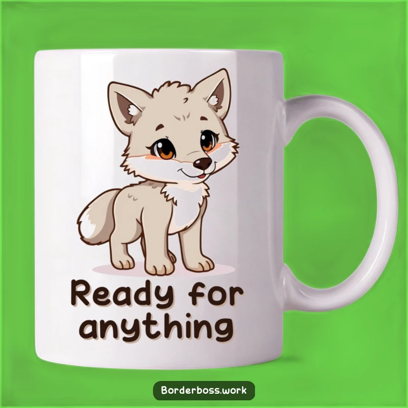 Funny Proud Wolf Cub Mug: A Playful & Hilarious Gift for the Fierce