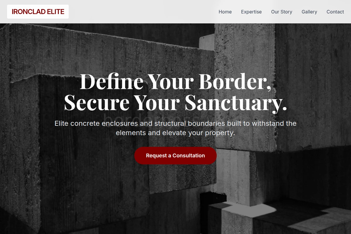 Premium Fence Builder Website Design