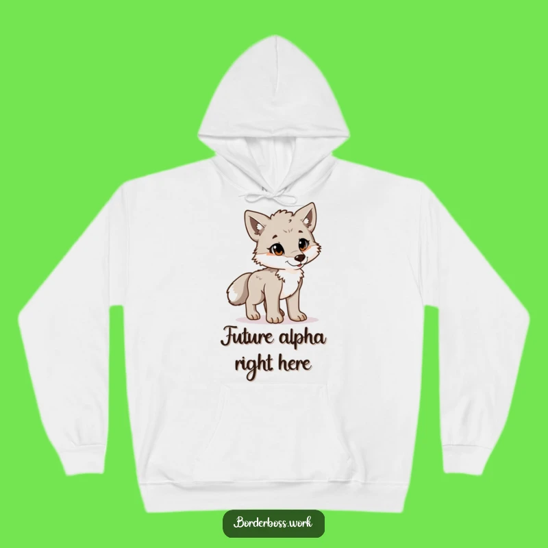 Funny Proud Wolf Cub Hoodie: Cozy & Hilarious Gift for the Fearless