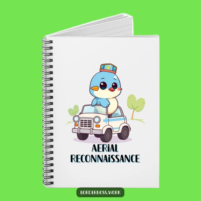 Funny Bluebird Mission Notebook: Vigilant Patrol Journal