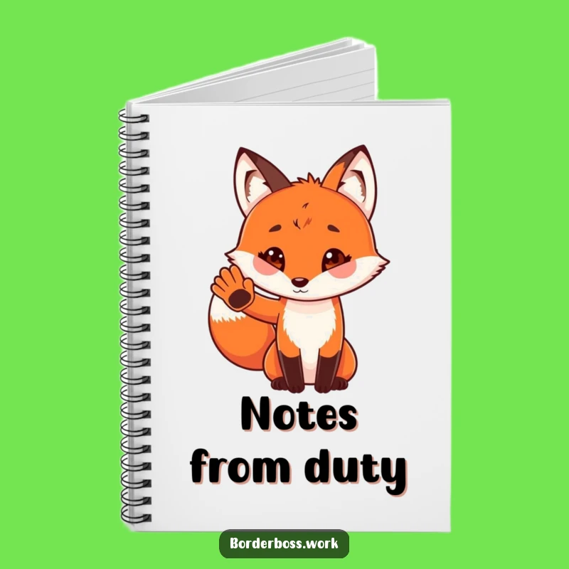 Funny Fox Mission Notebook: Playful Salute Journal for Ideas