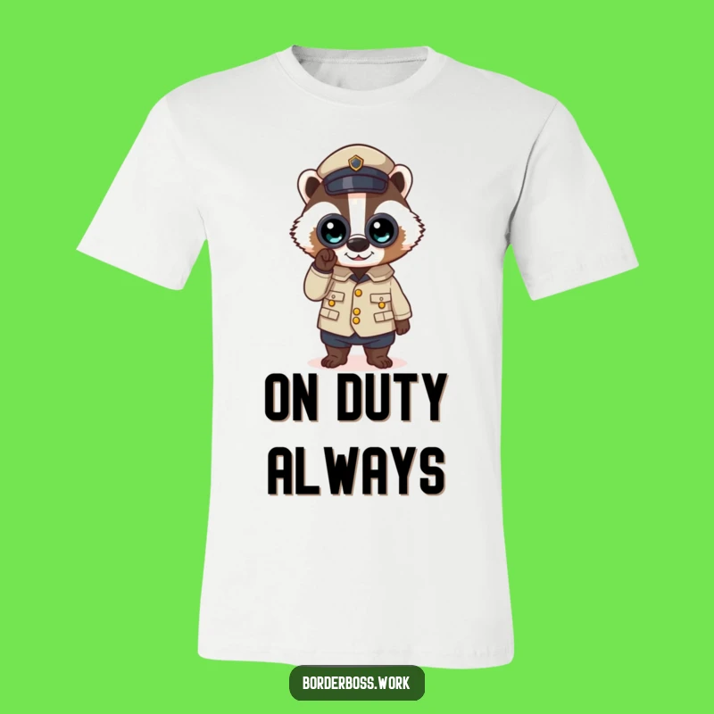 Funny Badger Uniform T-Shirt: Hilarious Inspector Tee Gift